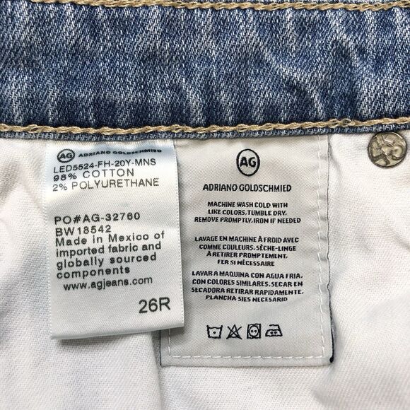 AG Adriano Goldschmied The Erin Distressed Denim Pencil Skirt Size 26R - Picture 3 of 10